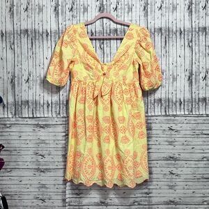 Lilly Pulitzer Sarafina Short Sleeve Dress Gingham Seersucker Island